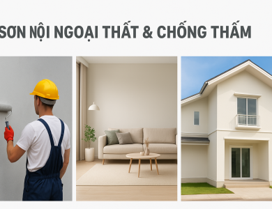 Sơn nội/ngoại thất & Chống thấm – Bền đẹp, bảo vệ công trình